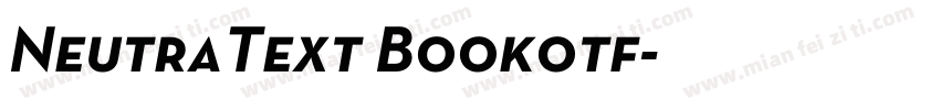 NeutraText Bookotf字体转换